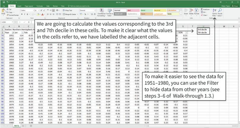 How to use Excel’s PERCENTILE.INC function.
