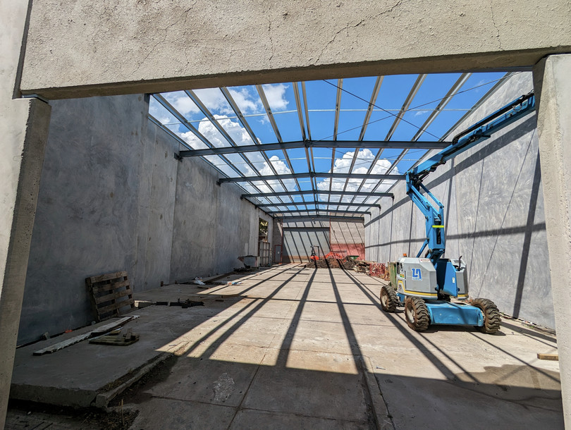 Obras de construcción en el barrio de West Brunswick, Melbourne